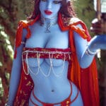 158cm/5ft2 E-cup Sexual Elven Magic Alien Sex Doll - Elicia