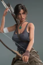 166cm E-cup Silicone Doll Lara Croft (Movable Jaw Version) (Free Doll Same Clothes) - Image 2