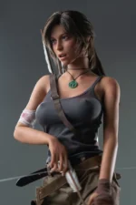 166cm E-cup Silicone Doll Lara Croft (Movable Jaw Version) (Free Doll Same Clothes) - Image 3