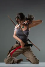 166cm E-cup Silicone Doll Lara Croft (Movable Jaw Version) (Free Doll Same Clothes) - Image 5