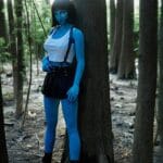 🔹CLM Classic🔹158cm Myrtice B-Cup Alien Blue Skin Sex Doll Tifa Makeup (Avatar-Blue)