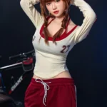 Cute Japanese Pigtails Sex Doll Zaida 168cm, ROS Head #888