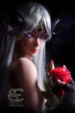 EU In Stock-150cm/4ft 11 Anime Alien in E-Cup Mysterious Night Elf Sex Doll SED068 - Samantha.C - Image 3