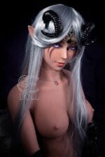 EU In Stock-150cm/4ft 11 Anime Alien in E-Cup Mysterious Night Elf Sex Doll SED068 - Samantha.C - Image 4