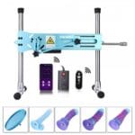 Hismith Elegant Blue Sex Machine Bundle with 4 Fantasy Dildos