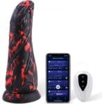Huge Fantasy Monster Dragon Dildo, Soft Thick Vibrator for Women with Suction Cup