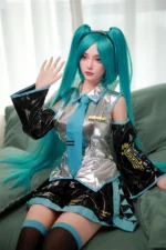 Japanese Cosplay Celebrity Sex Doll Hatsune Miku 166cm - Image 2