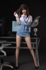 Japanese Office Secretary Silicone Sex Doll Nayeli 159cm - Image 3