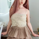 Lifelike Beautiful Chinese Small Breast Sex Doll Qian 158cm