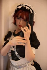 Lifelike Redhead Big Breast Maid Sex Doll Mechelle 171cm - Image 2