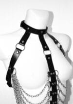 Open Cup Body Harness with Chains - Image 6