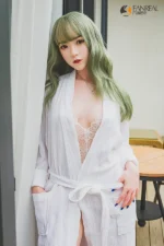Real Life Charming Small Breasted Sex Doll Qian 158cm - Image 2