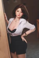 Realistic Beautiful Big Boobs Secretary Sex Doll Latasha 157cm - Image 3