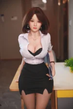 Realistic Beautiful Big Boobs Secretary Sex Doll Latasha 157cm - Image 4