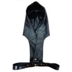 Rouge Leather Harness with Faux Leather Hoodie - Image 3