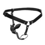 Strict Male Cock Ring Harness with Silicone Anal Plug - Image 2